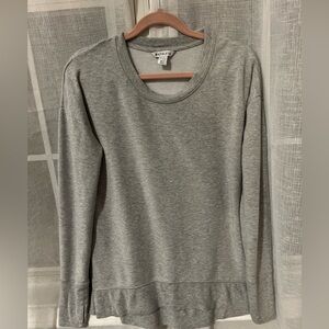 Athleta Women Grey Sweater Tencel cotton modal spandex Medium
